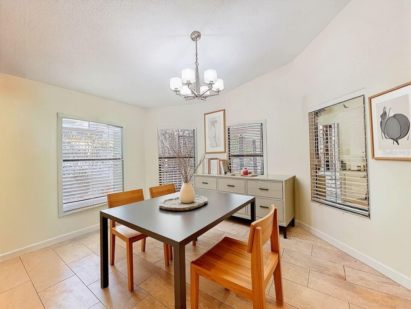 Virtually Staged | Dining Area in Kitchen