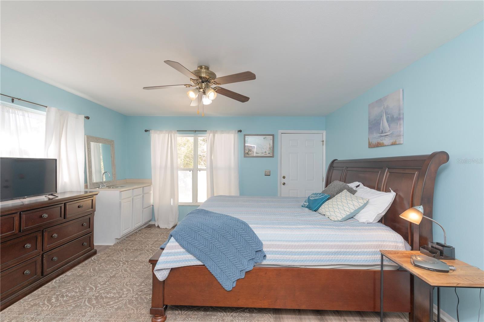 In-law suite has a private entrance, walk-in closet, and ensuite bathroom.