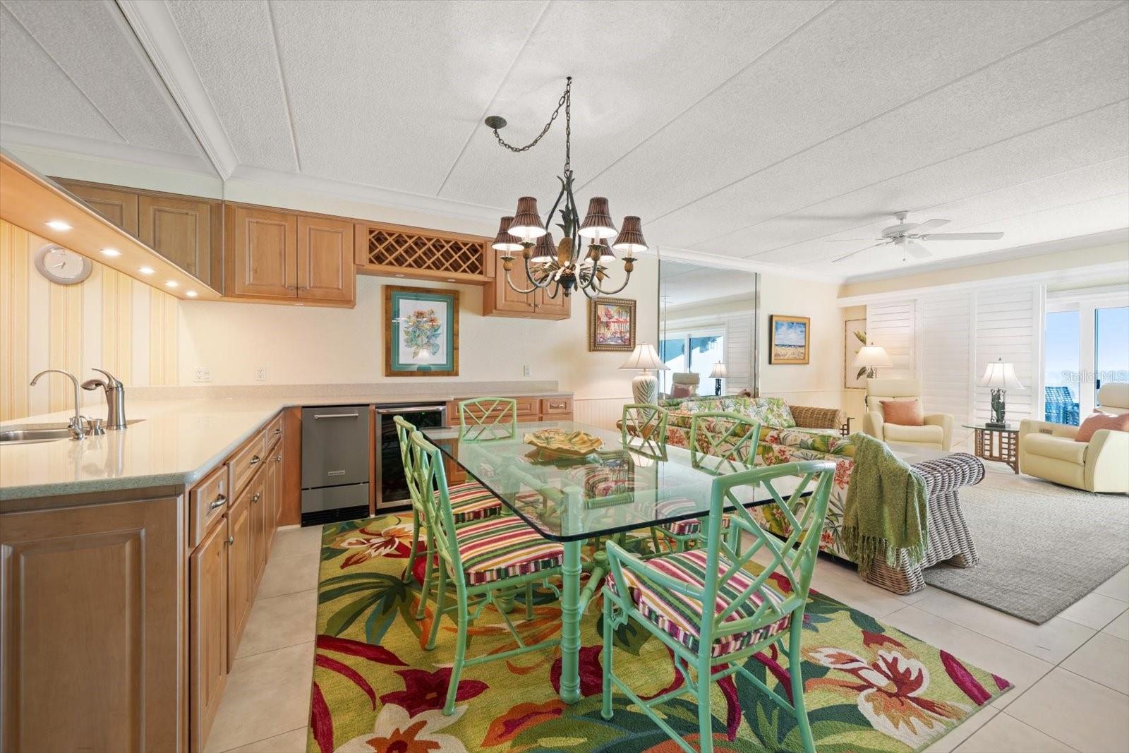 Natural light bathes the living area creating a welcoming ambiance.