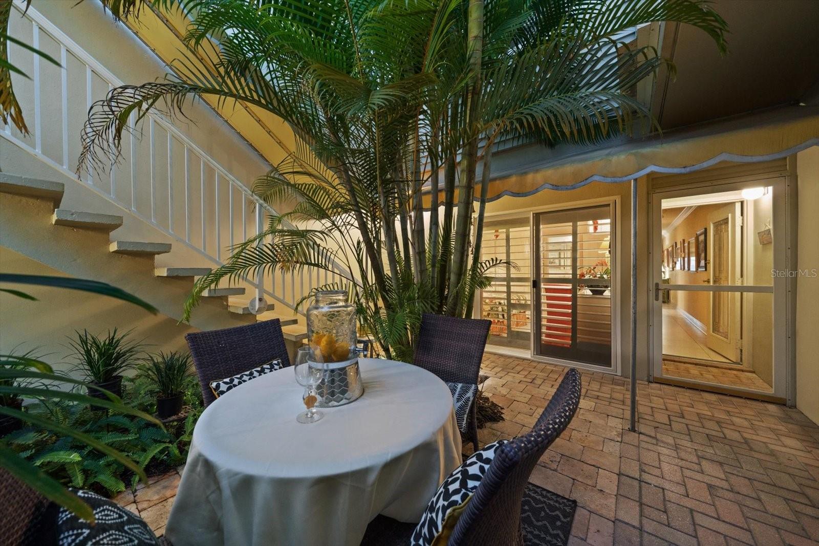 Courtyard entry area