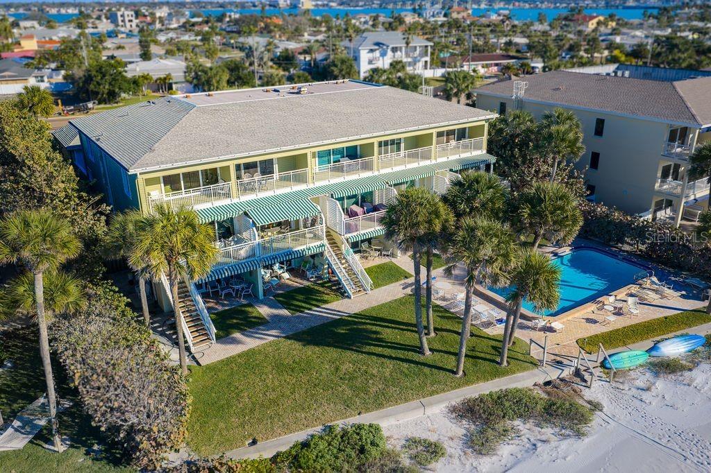 A small intimate complex of only 10 units. Lovely grounds and exquisite pool area.