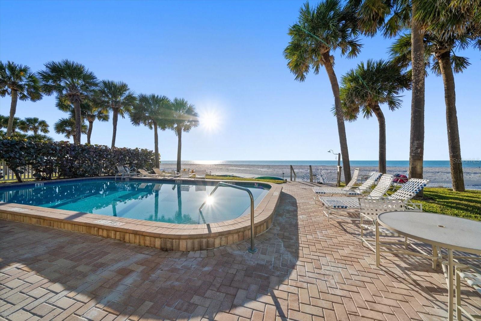 Large heated and cooled pool to be enjoyed all year!