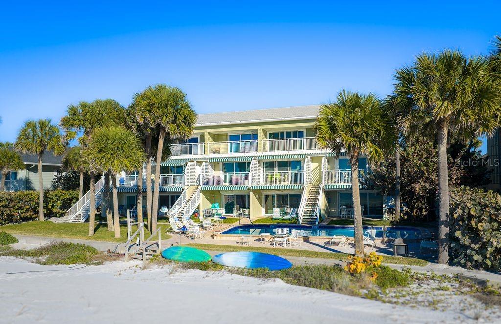 Just steps to pool and beach.