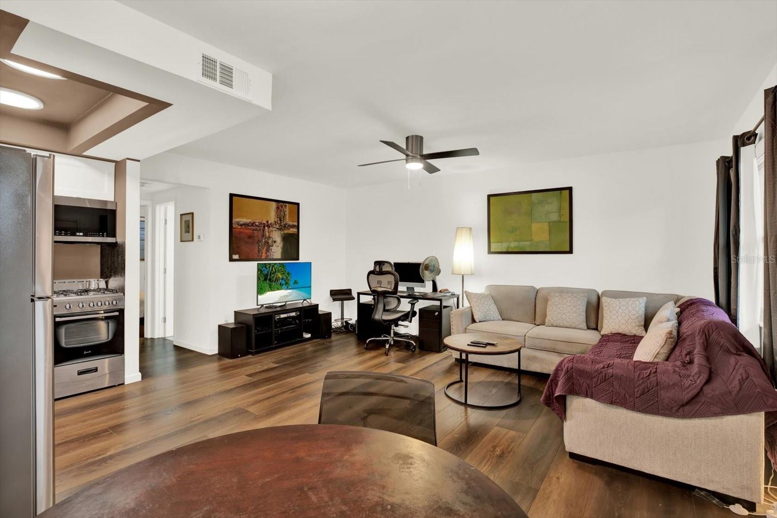 Kitchen and Living Room