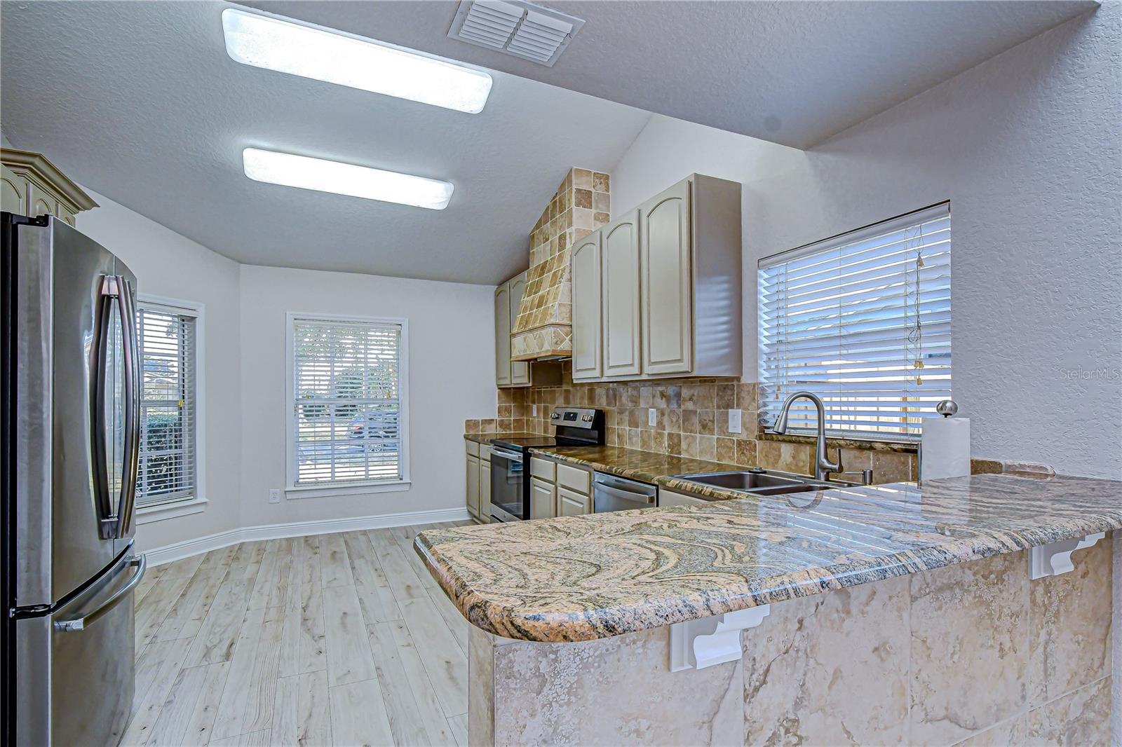 Living Dining Kitchen Granite Counters