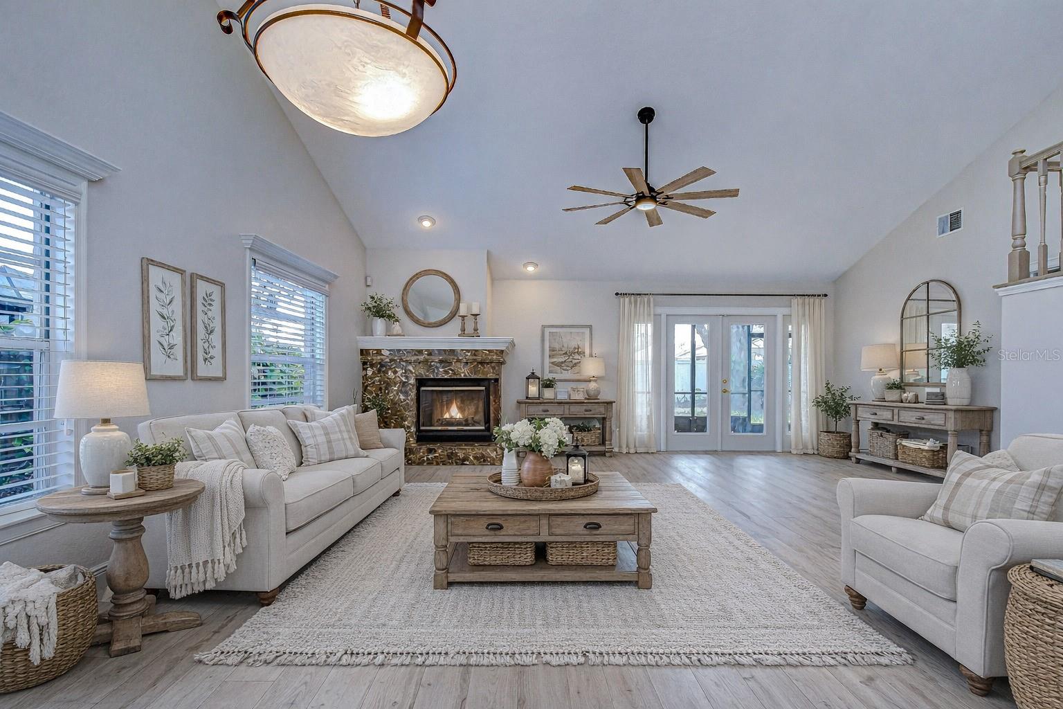 Virtually  Staged Living Room