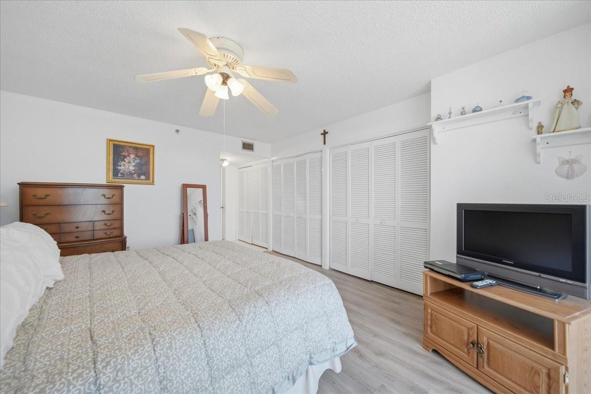 Three sets of double-closets!