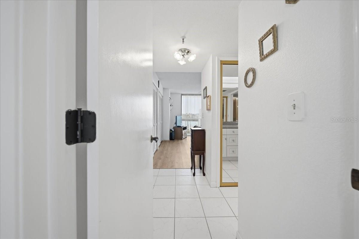 2nd bedroom is on the opposite end of the unit.