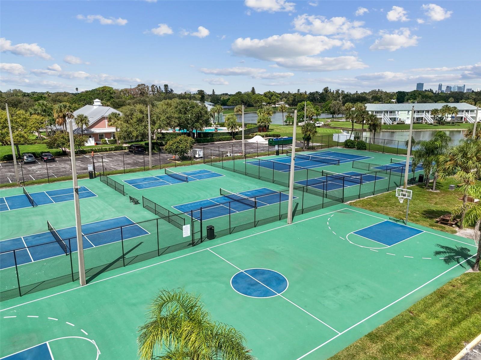 Basketball, Tennis, Pickleball