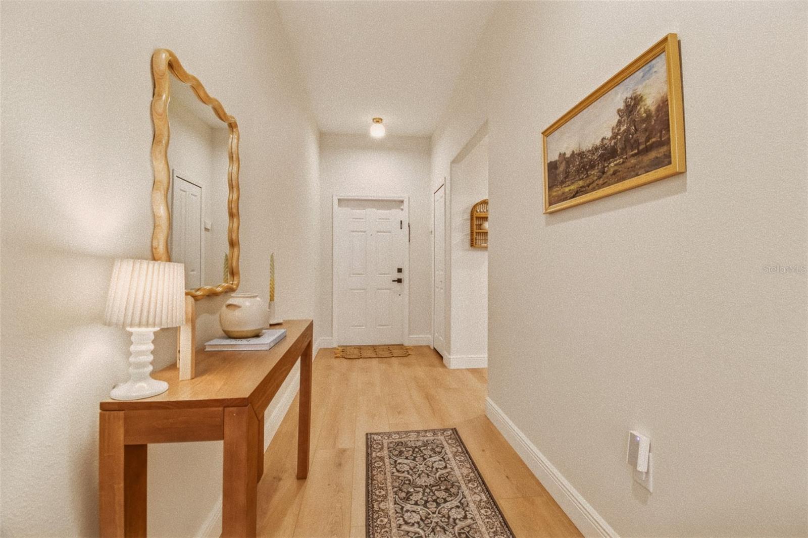 Warm and Welcoming Front Entry