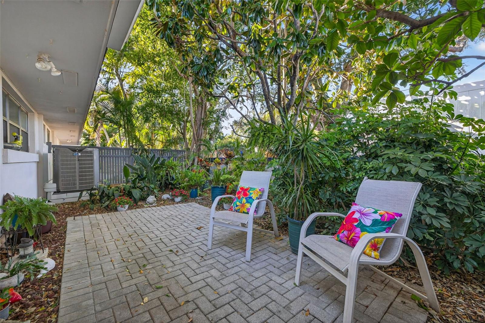 Private outdoor patio