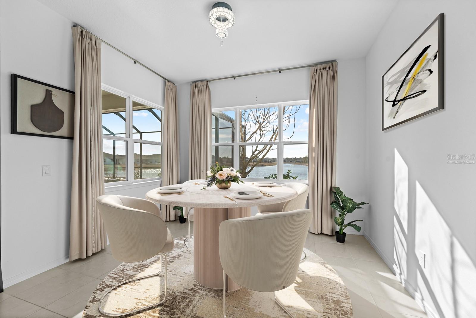 Eat in Kitchen Virtually Staged