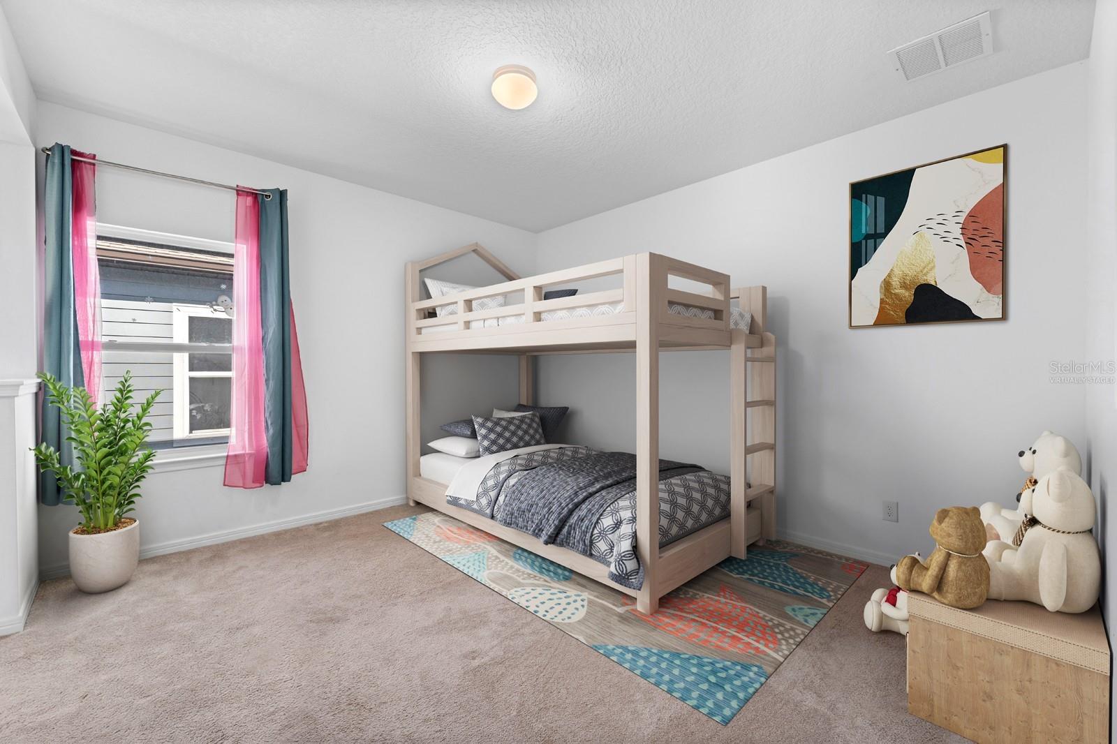 Bedroom 4 - upstairs Virtually Staged