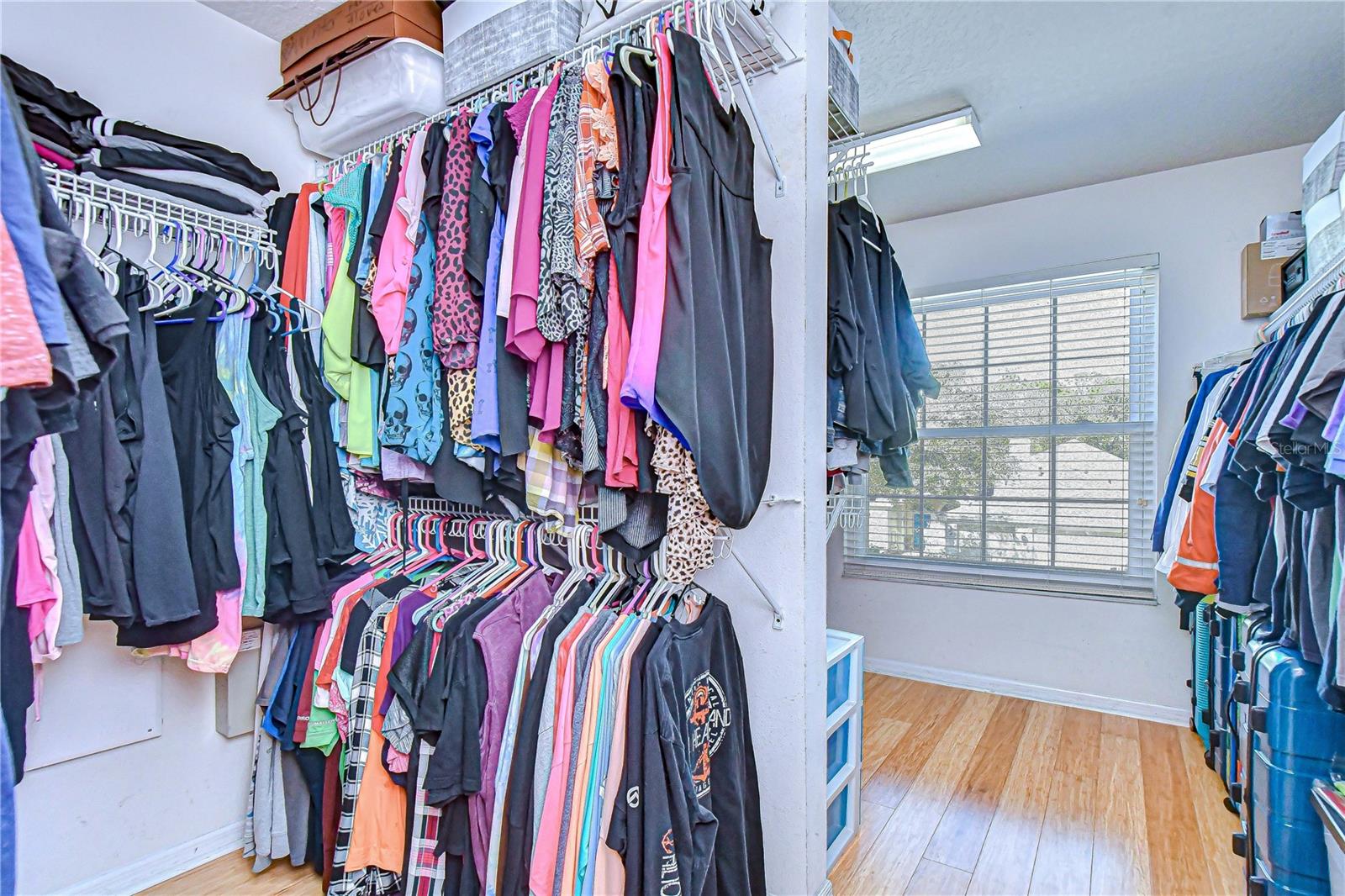 Spacious walk-in closet!