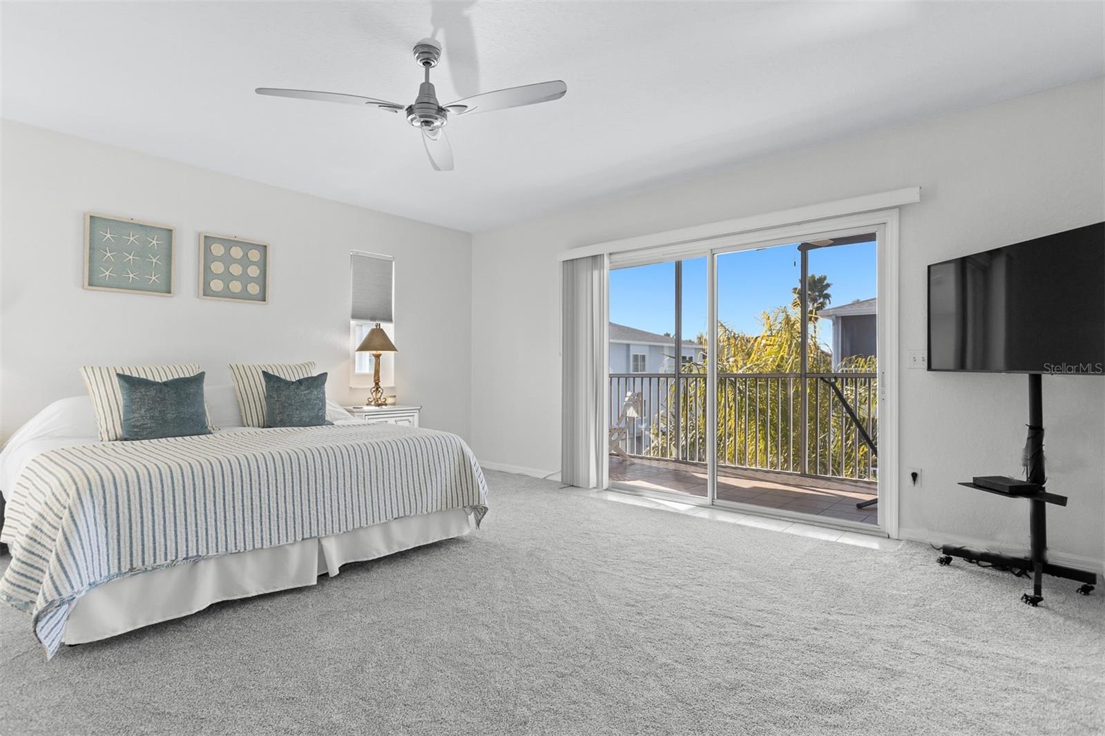 Primary Suite with poolside Balcony