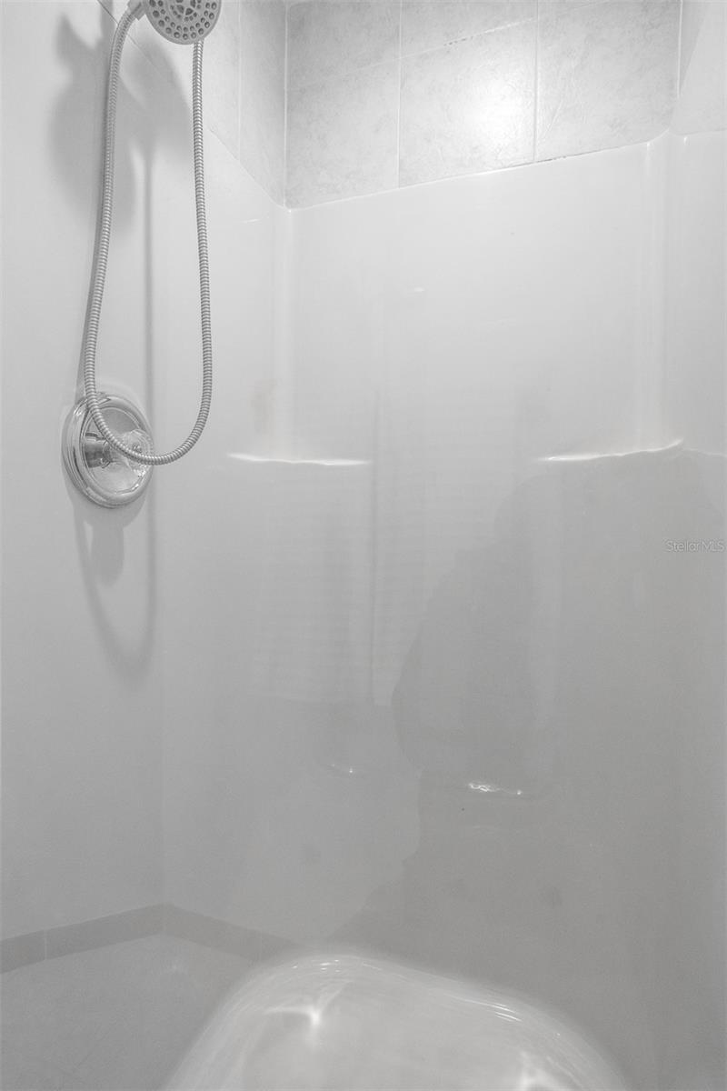 Shower in guest suite