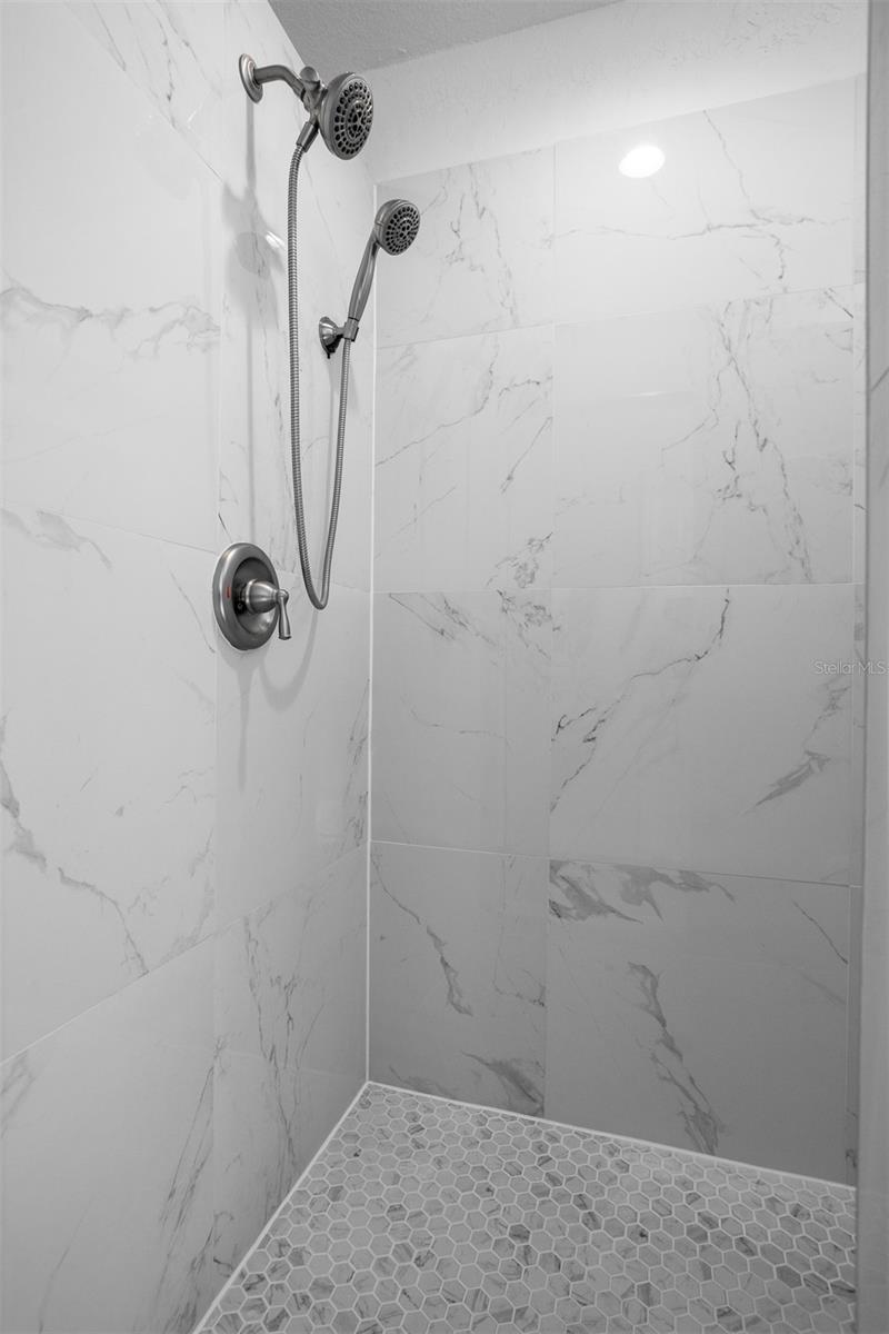 Private shower in Primary bath