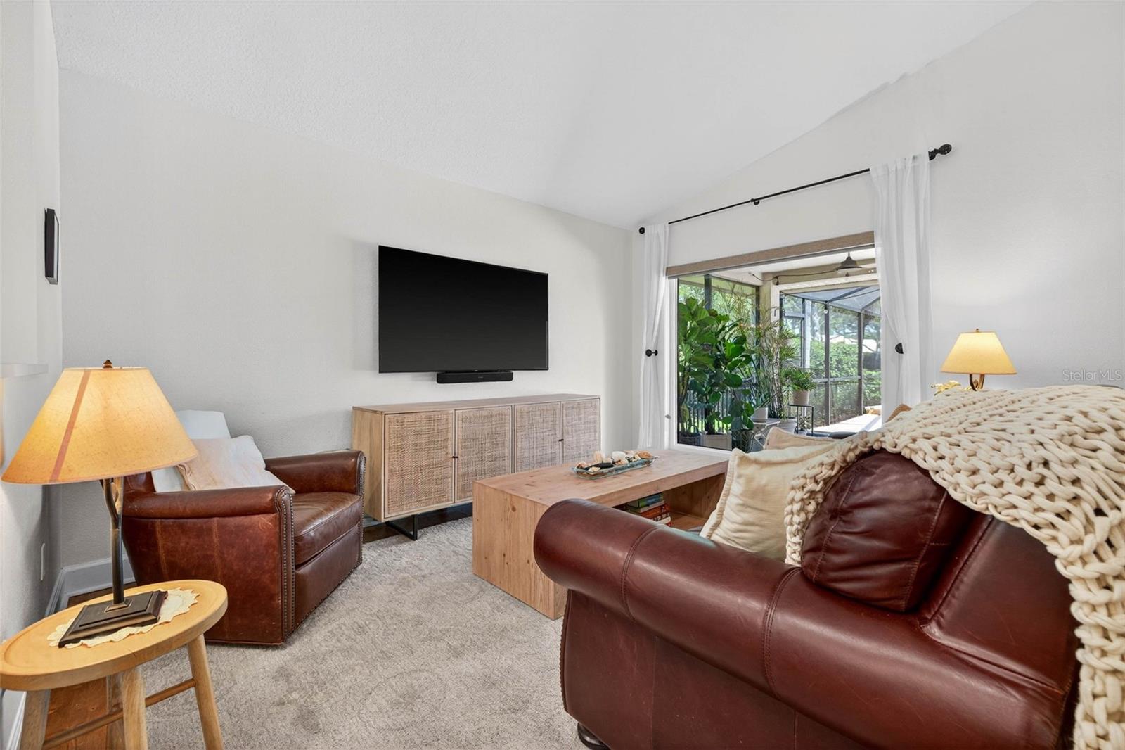 Light and bright with an entrance to the pool