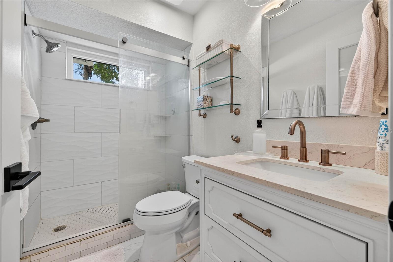 Bathroom 3 with tiled walk in shower