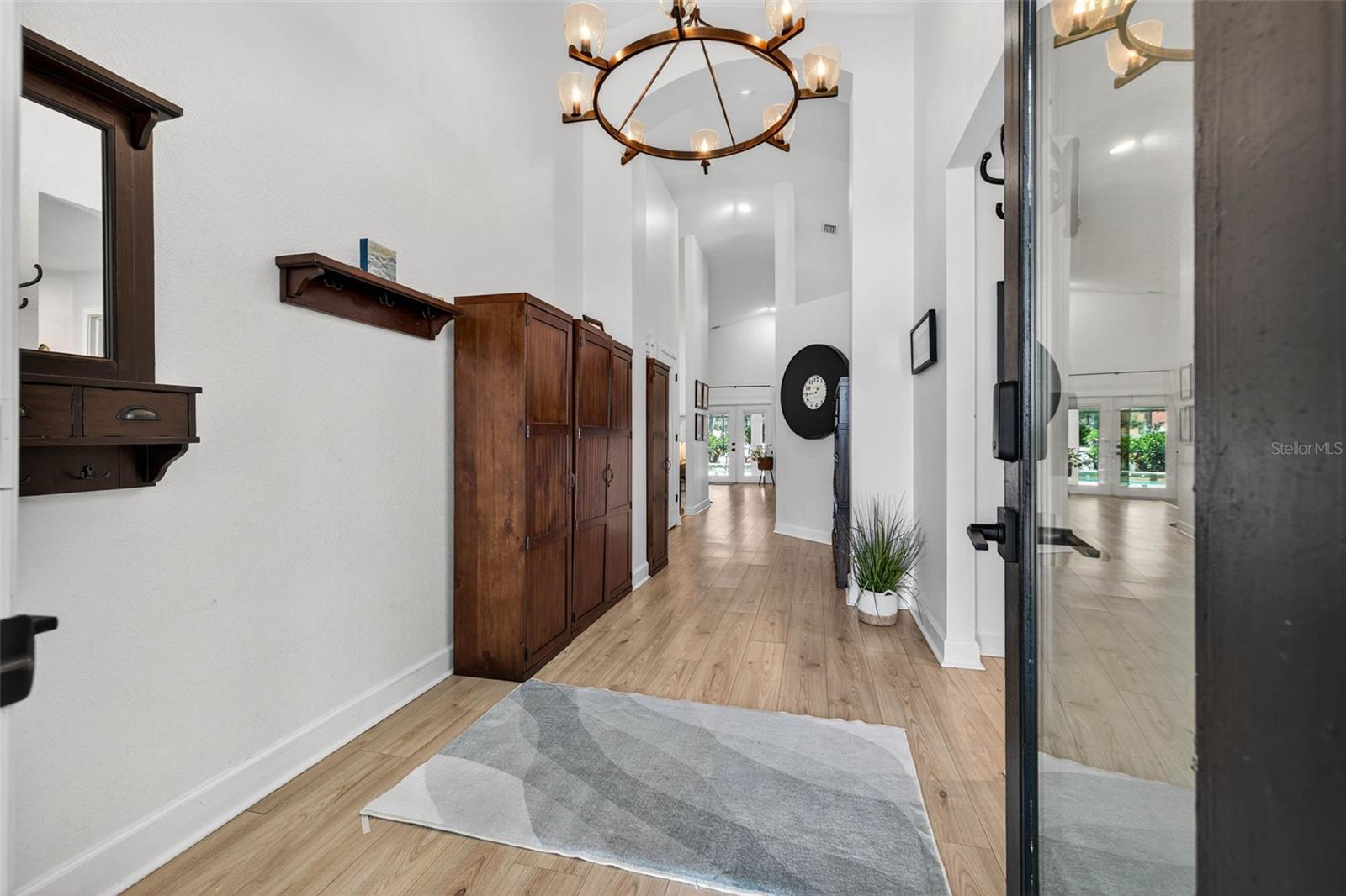 Spacious foyer with designer touches