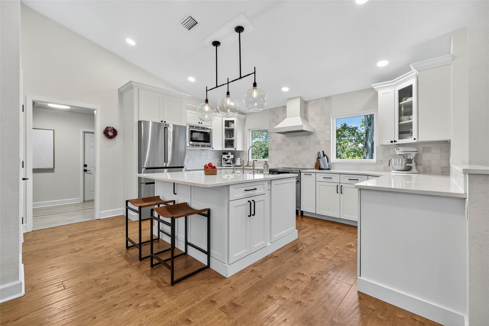 Open kitchen built for entertaining