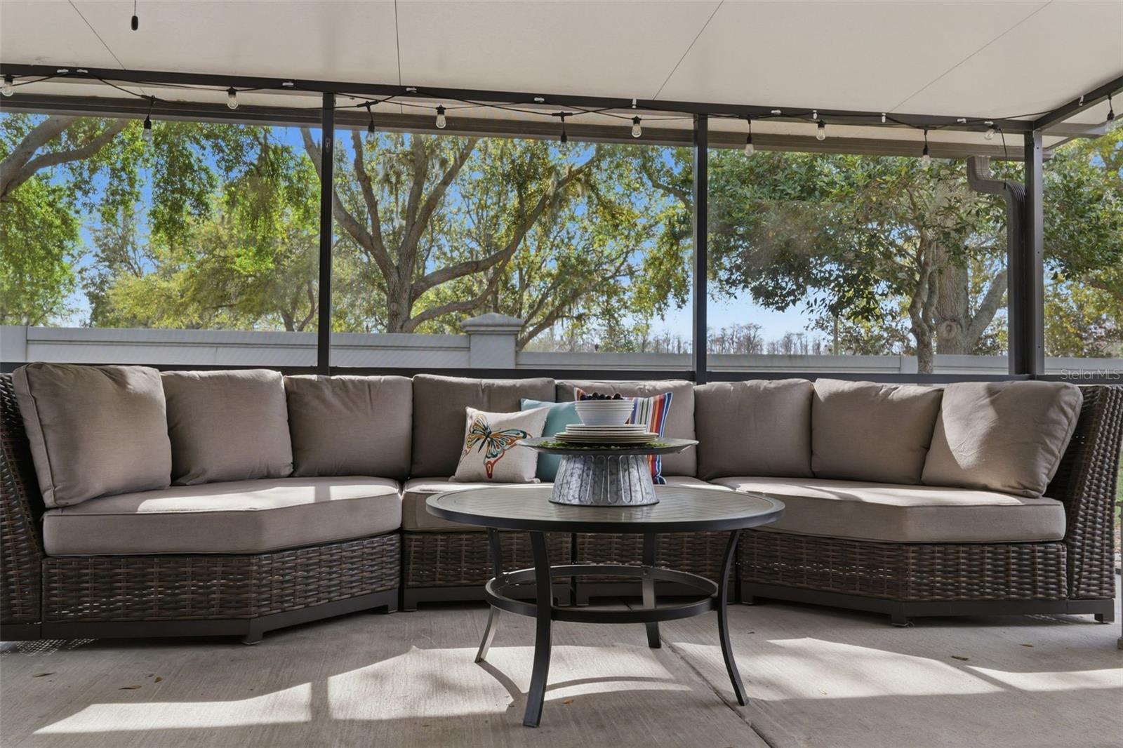 Relax and feel the breeze in your enclosed patio