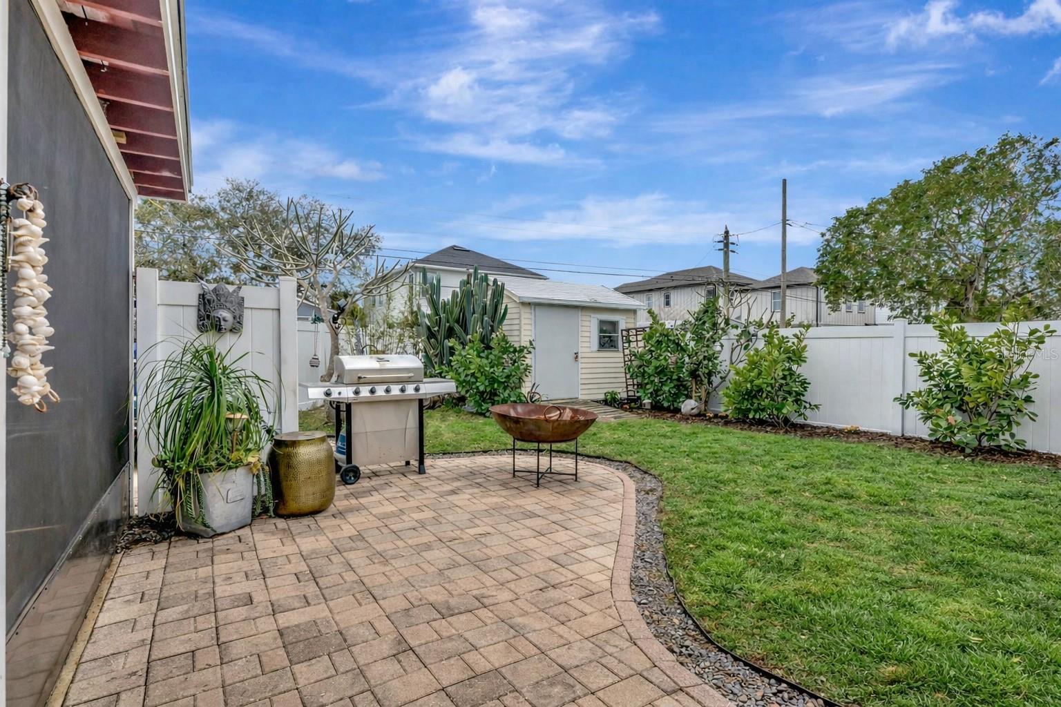 Back Patio/ Storage Shed