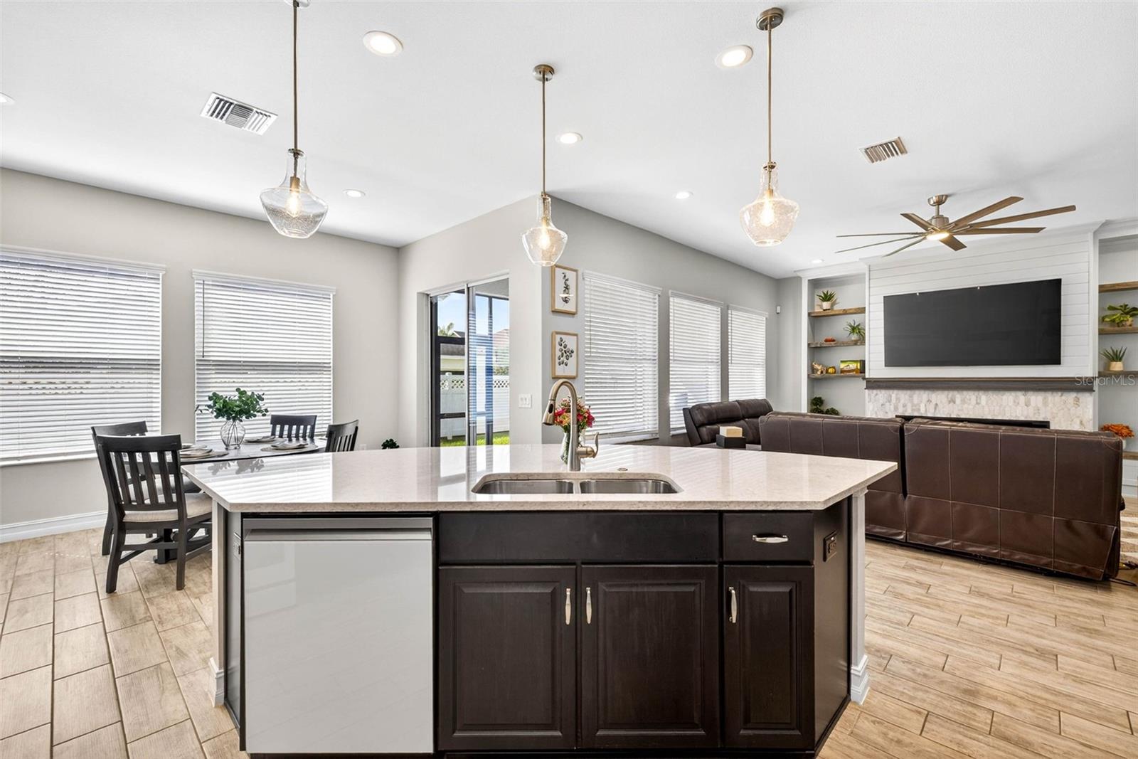 Facing toward the dinette and living room.