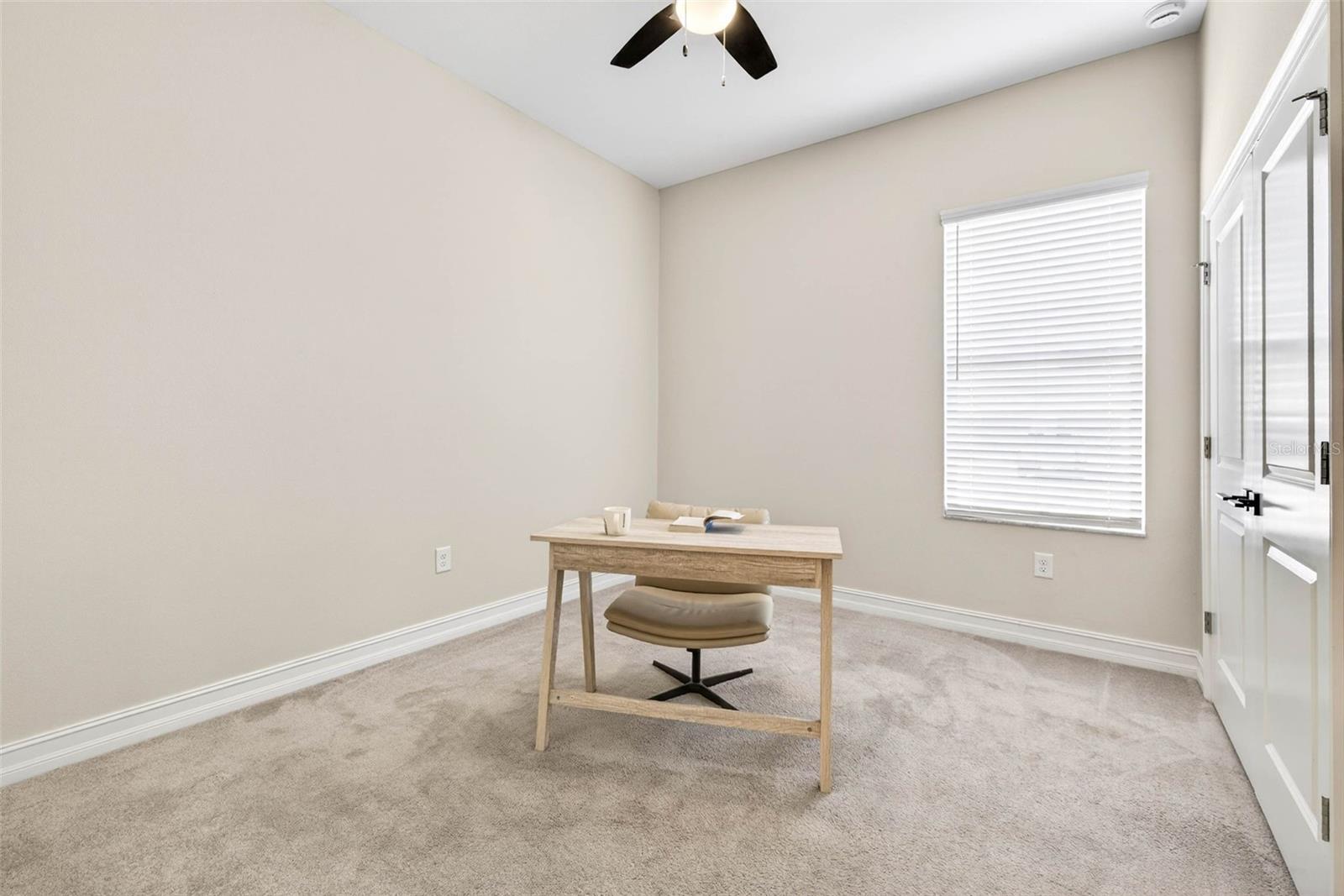 Bedroom 2 being used as an office space