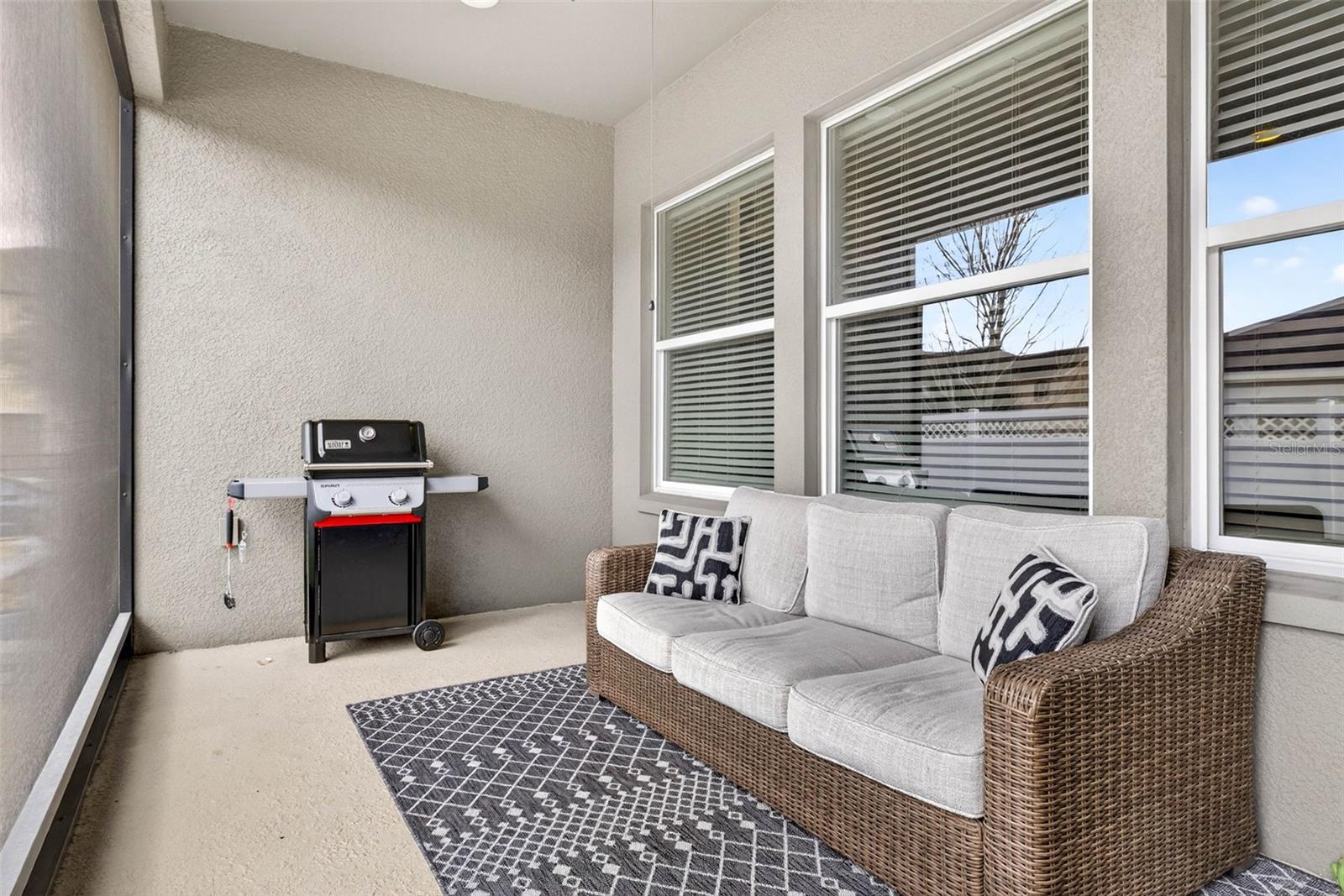 Lanai area can be extended to the yard.