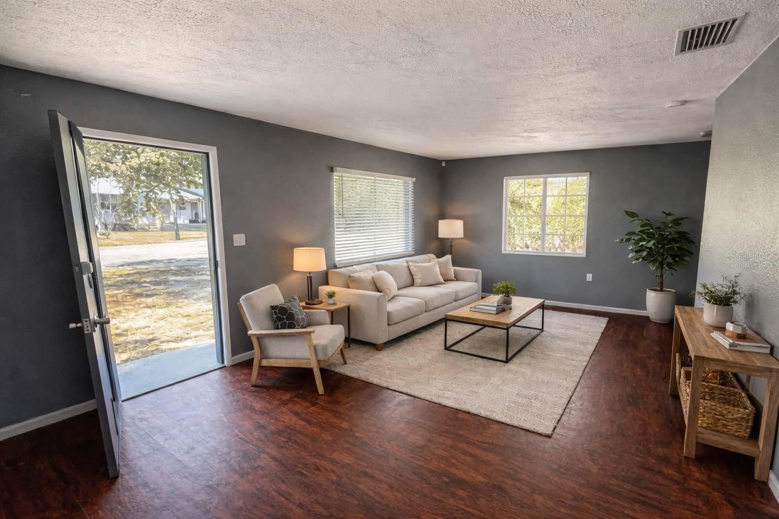 Virtually Staged Living Room