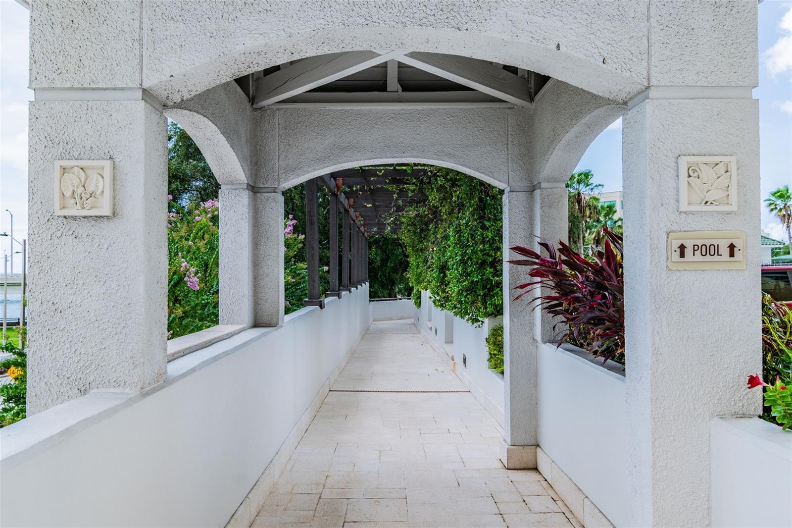 Walkway to Pool