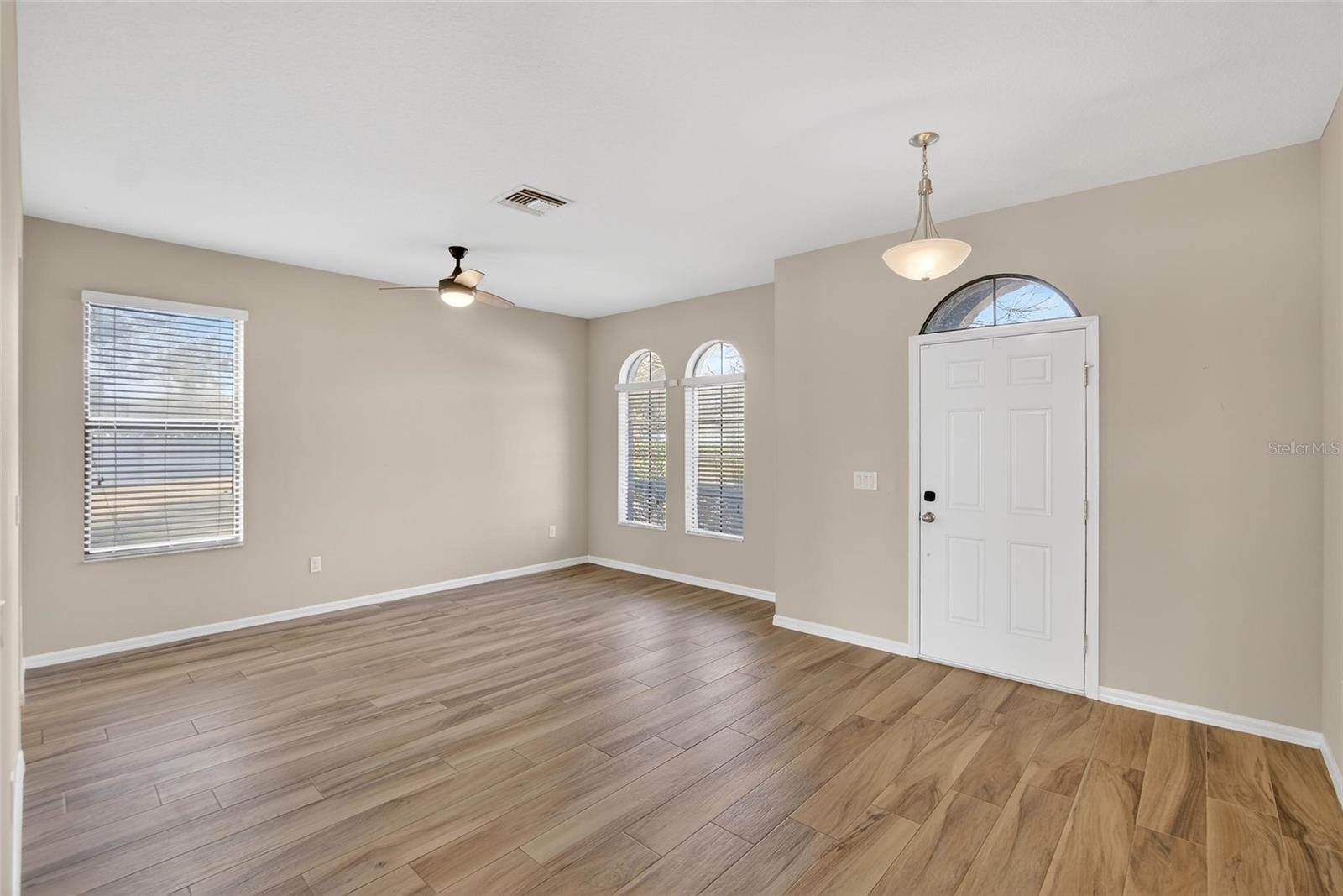 Foyer and Living Room