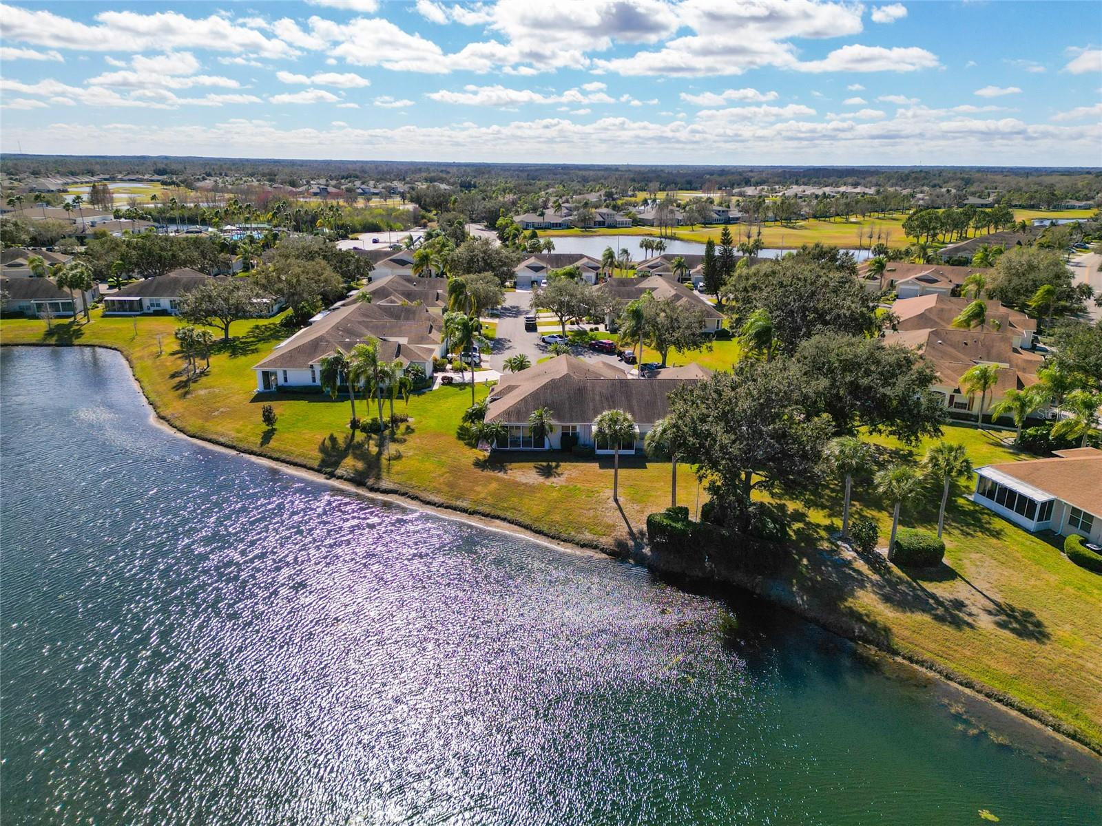 The premium corner lot offers such beautiful views.