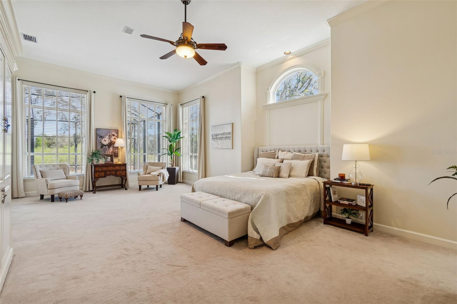 The Master Has A Private Sitting Area With French Doors Leading To The Lanai.