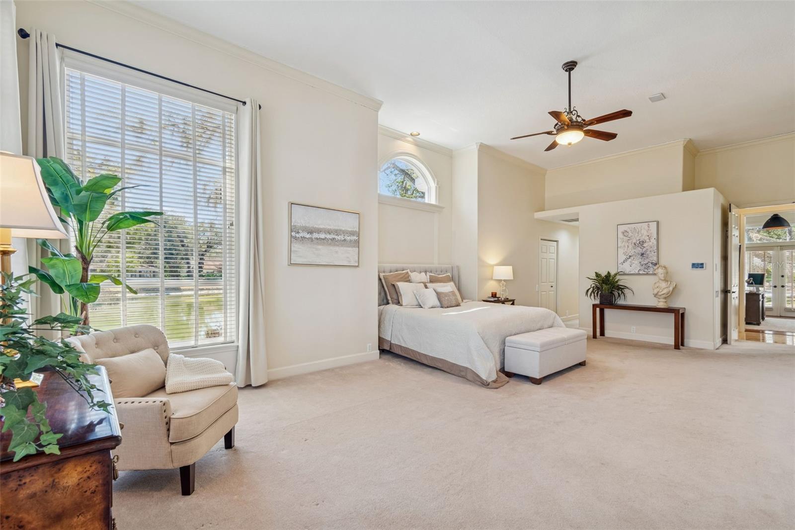 There are 14' Ceilings In The Master Suite