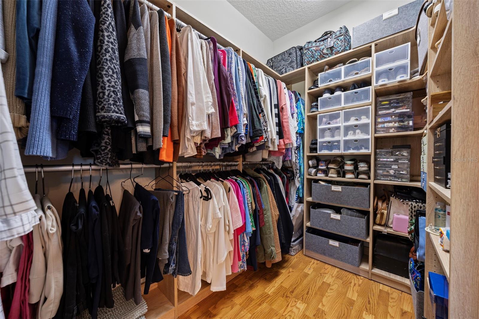Her walk in closet