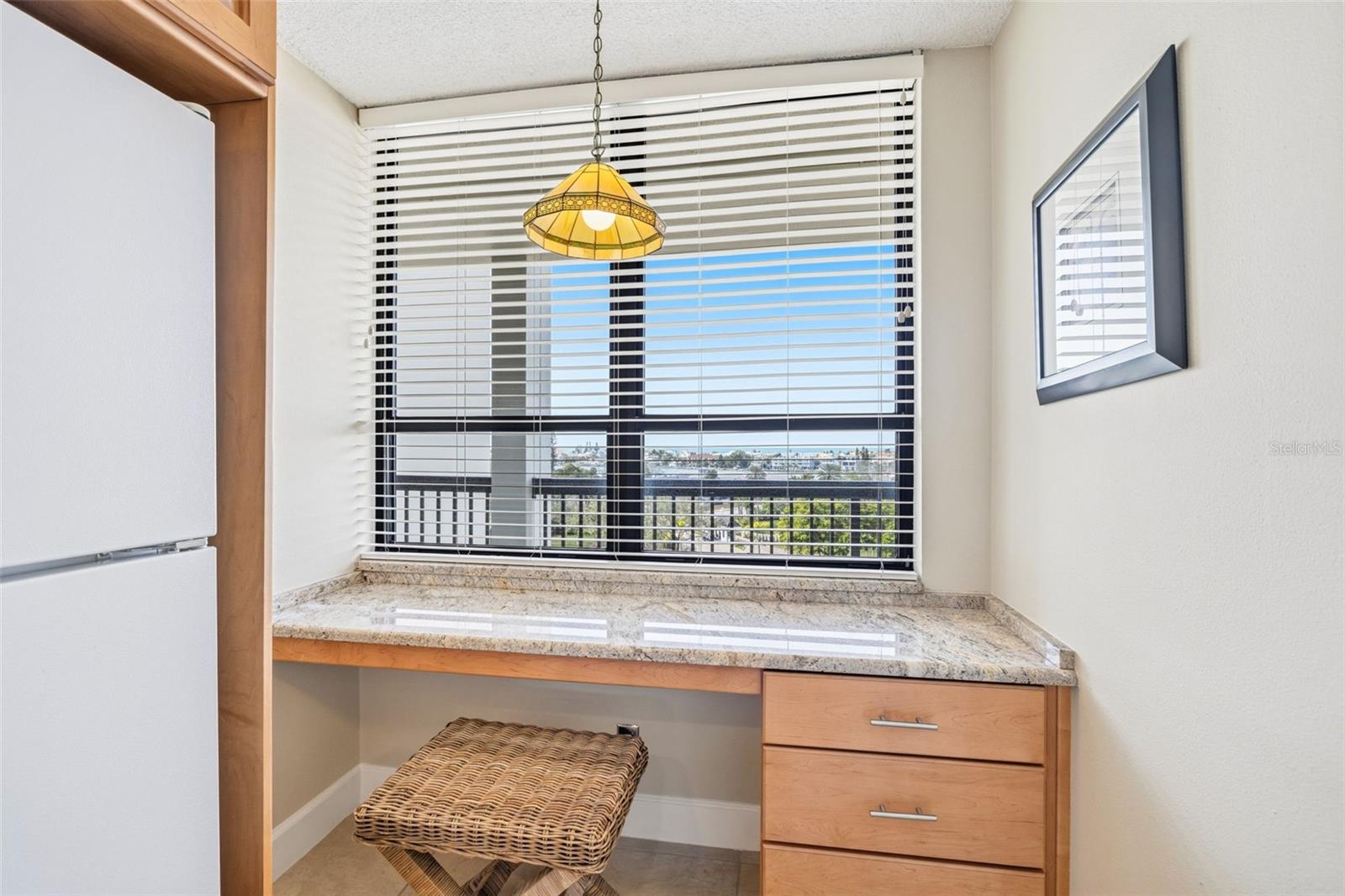Kitchen with office nook