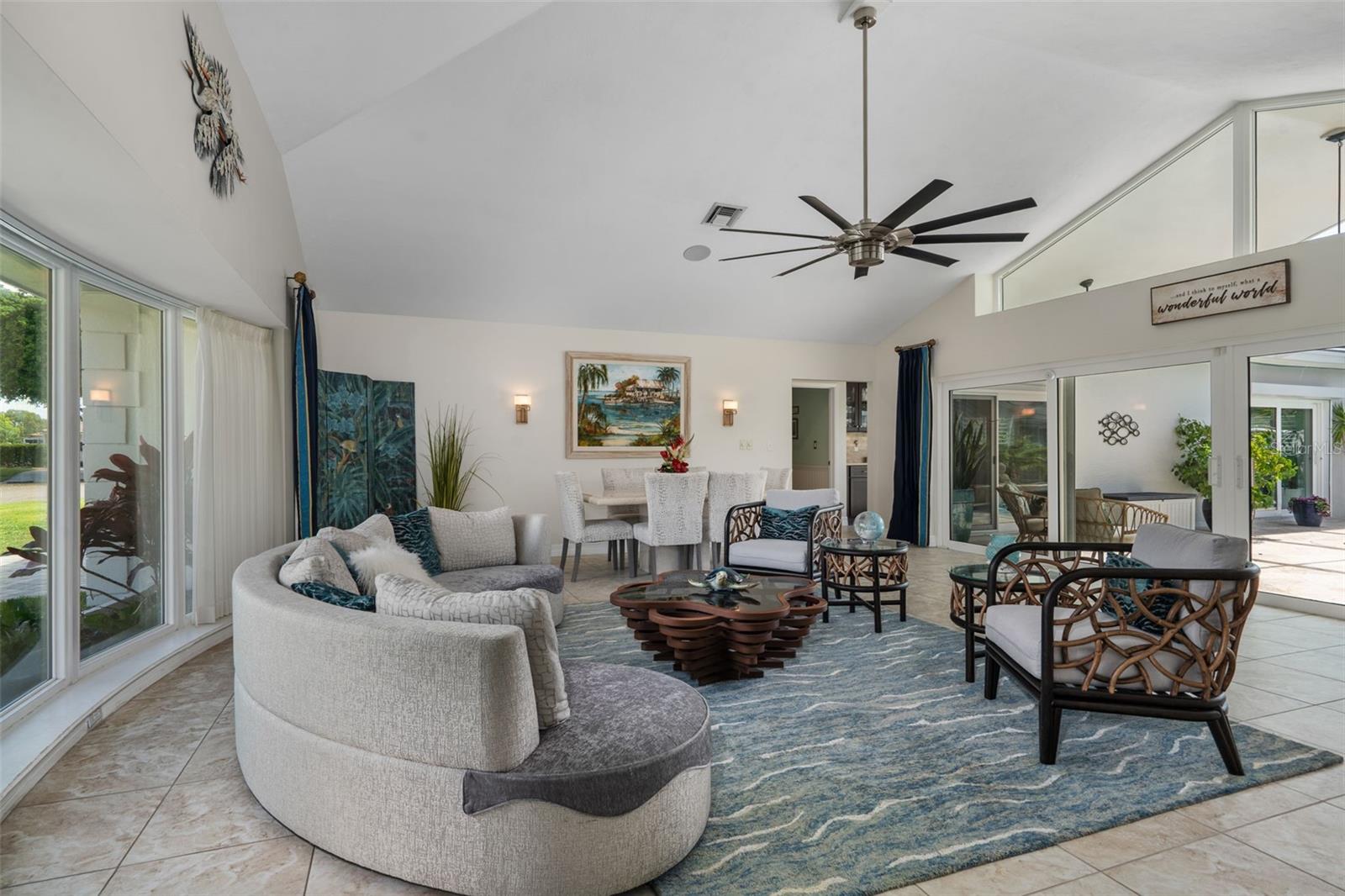 Living room to the front of the home