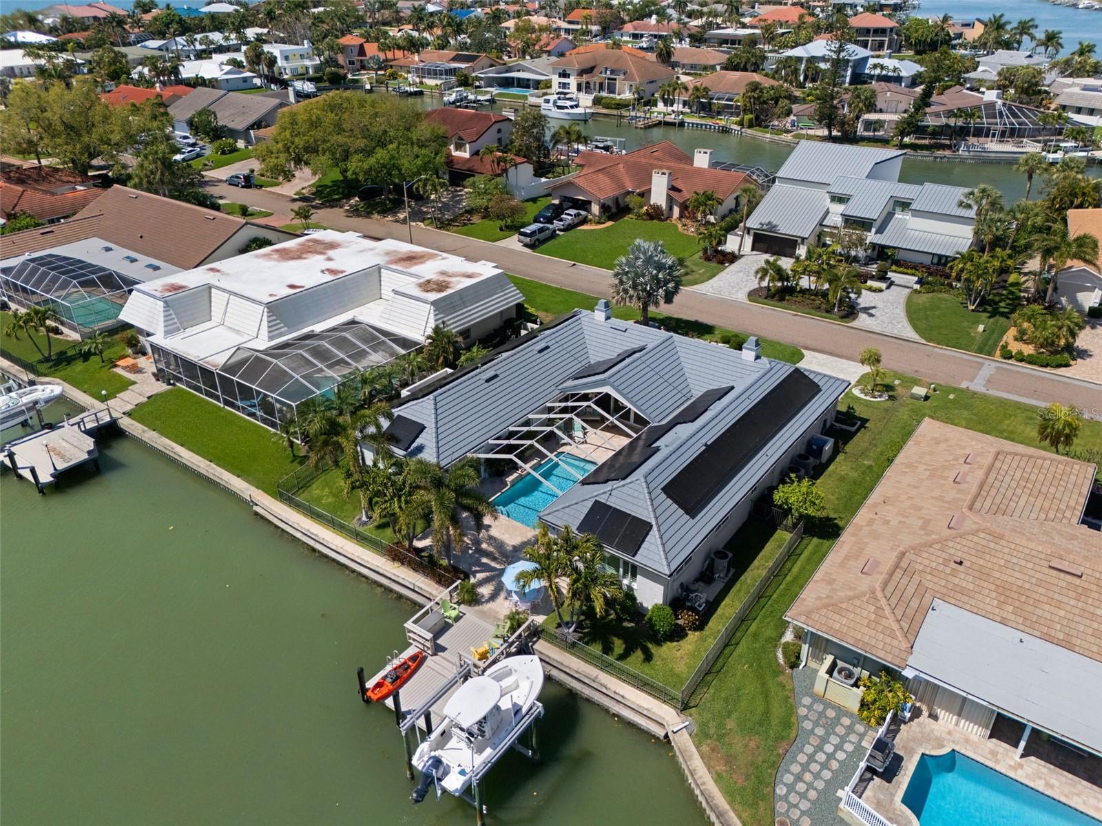 Private dock with 12,000-lb lift.