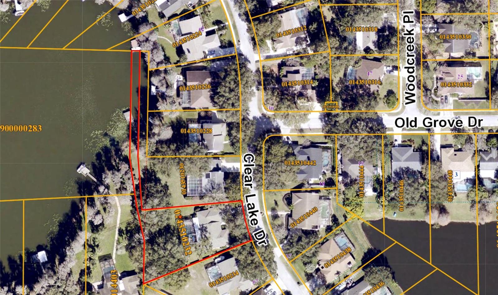 Property Map showing Deck