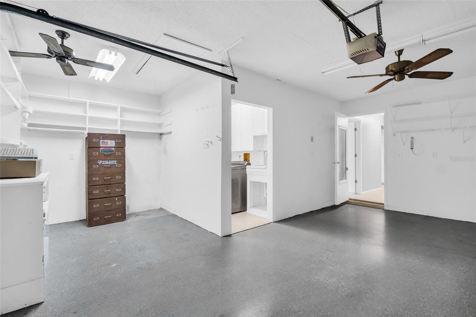 Oversized 1.5 car garage & laundry room~