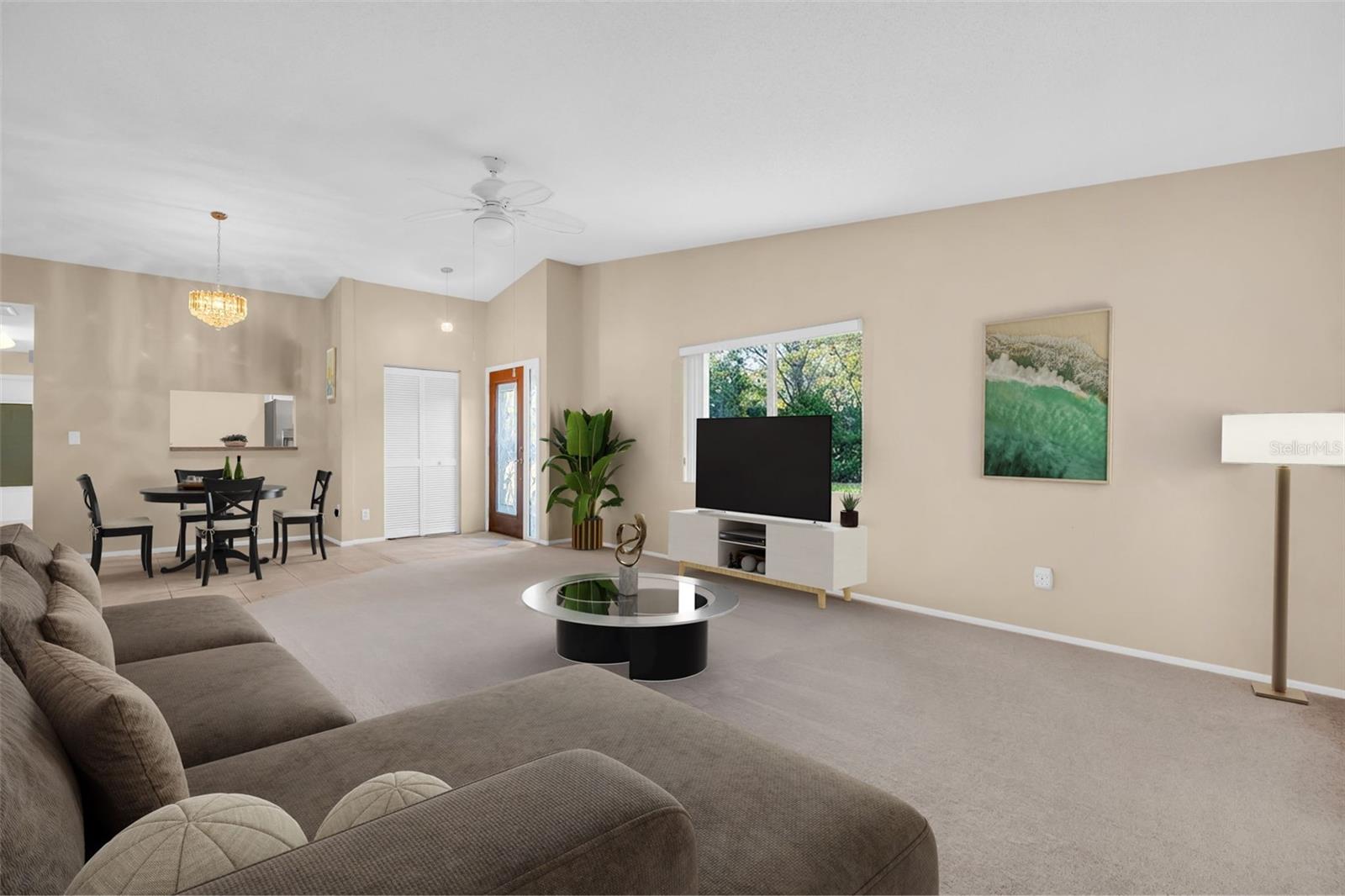 Front entry coat closet & brand NEW carpet (2026)~