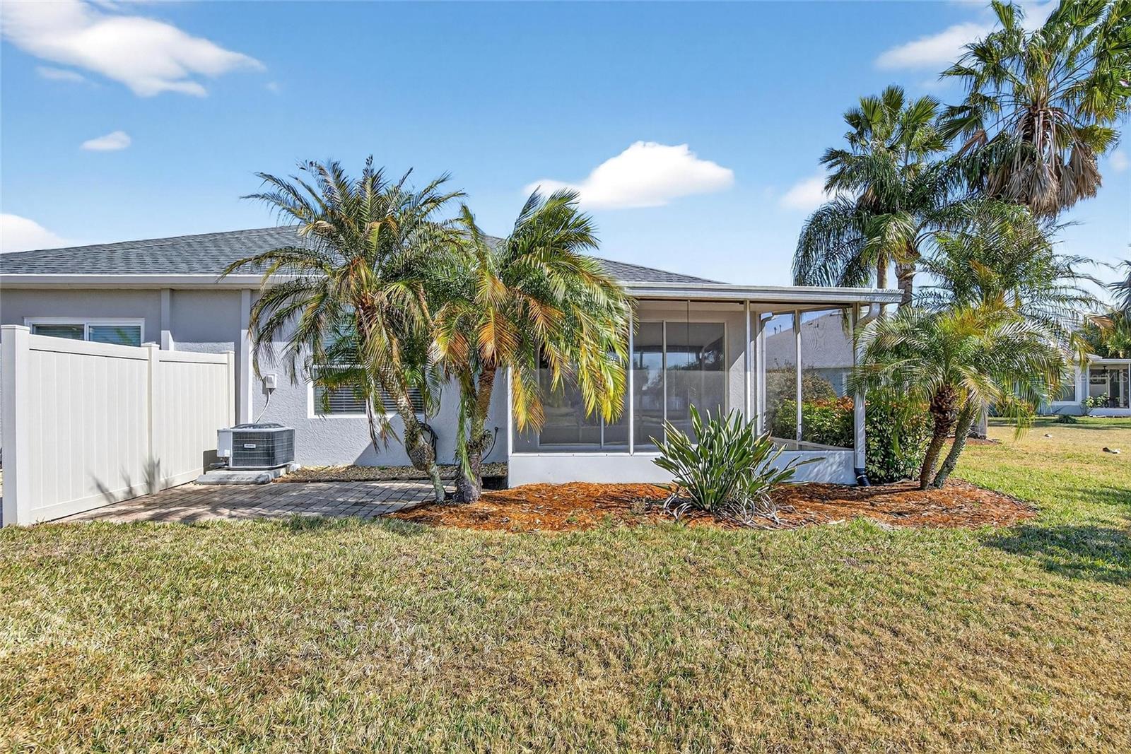 Privacy fencing year of Villa