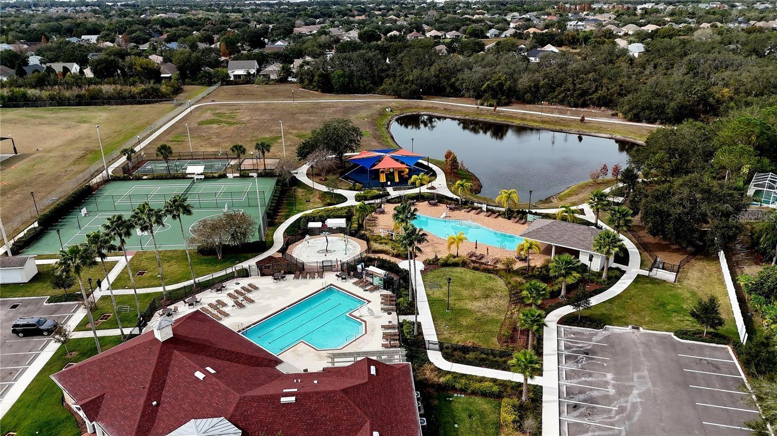 Aerial View of amenities