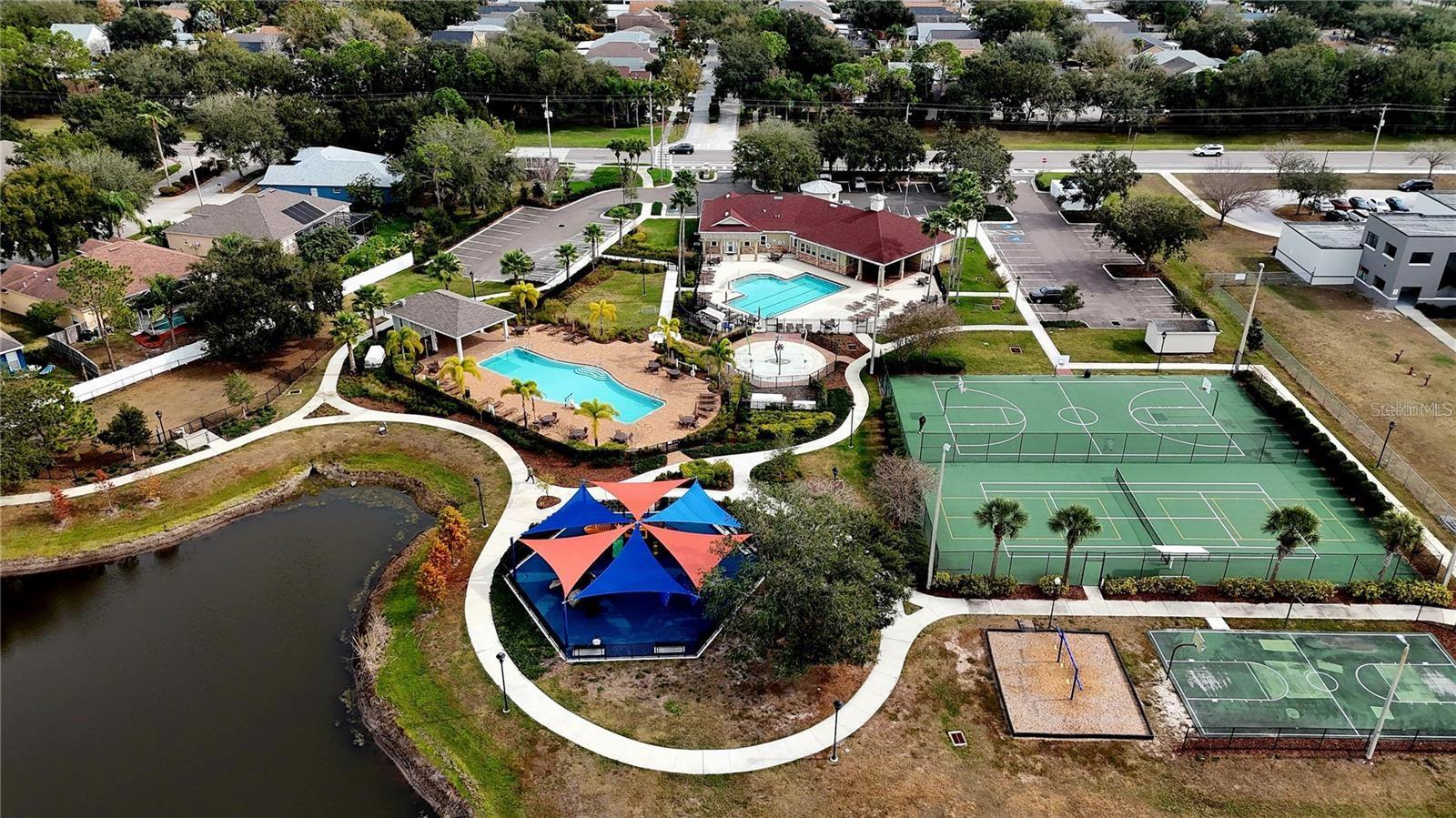 Aerial view of Amenities