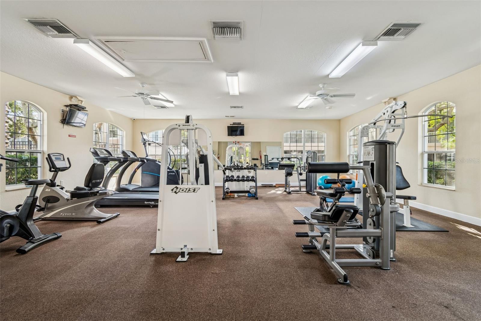 Whether it's a light morning workout or a full-body training session, this clean, air-conditioned gym with natural light and flat-screen TVs offers the perfect place to stay fit and energized.