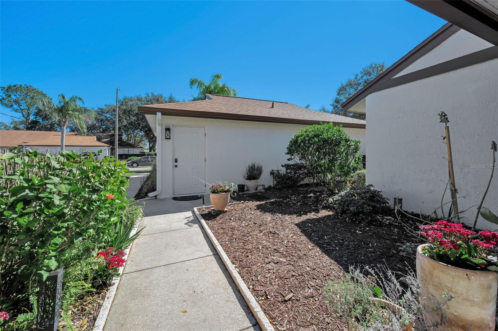 Backside of Garage with single door entry
