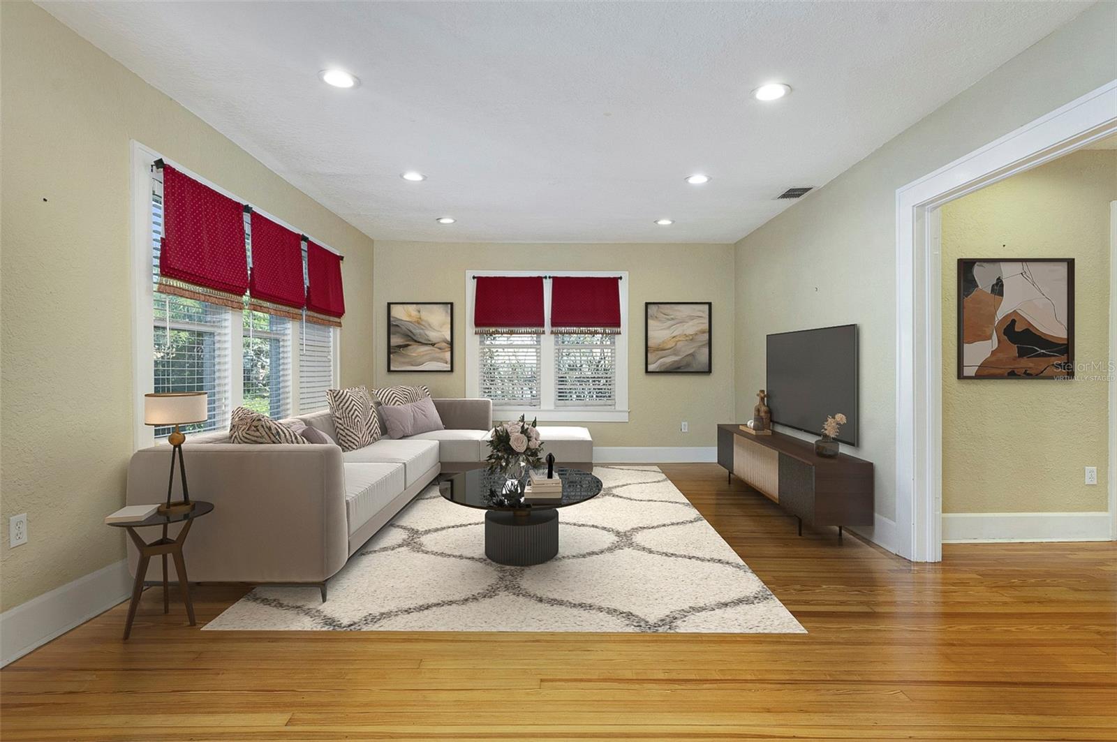 Living Room - Entrance into Dining Room