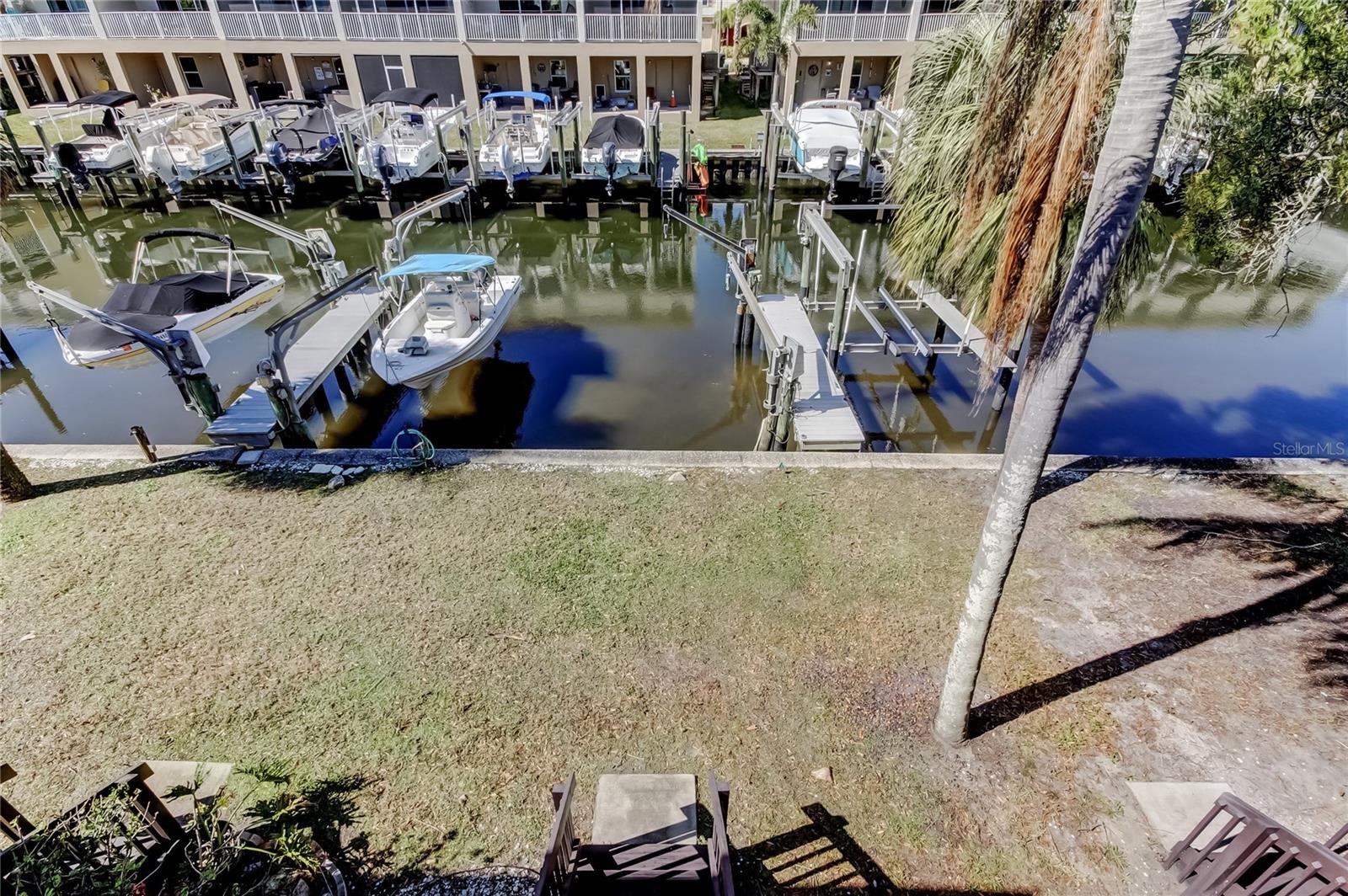 View from Primary BR overlooking deeded boat slip